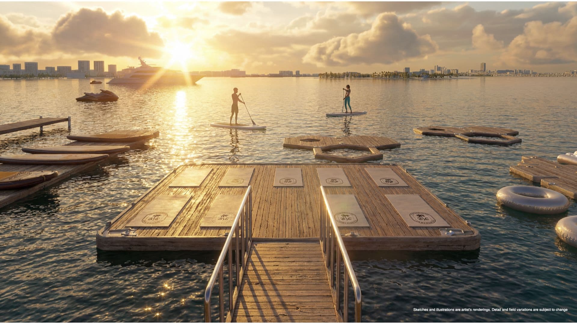 Muelle de deportes acuáticos