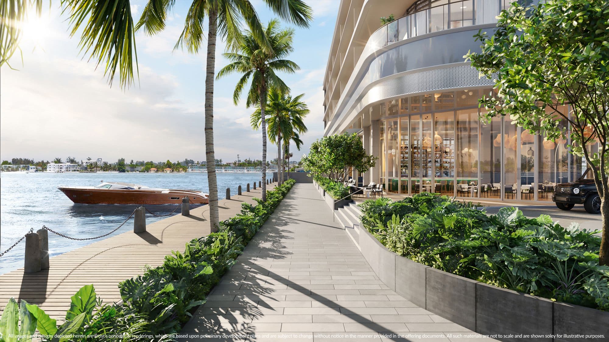 Island Walk, paseo frente al agua