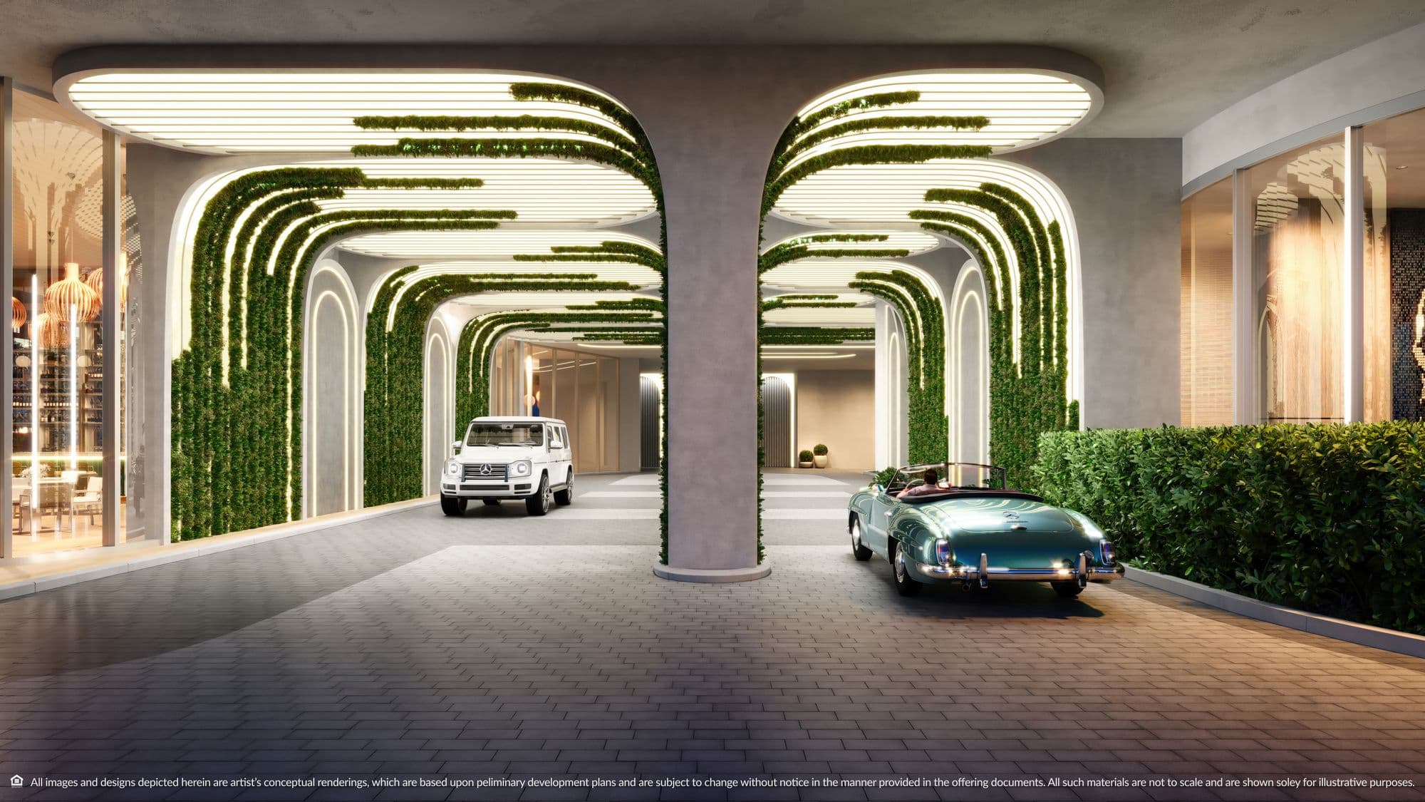 Entrada privada con valet
