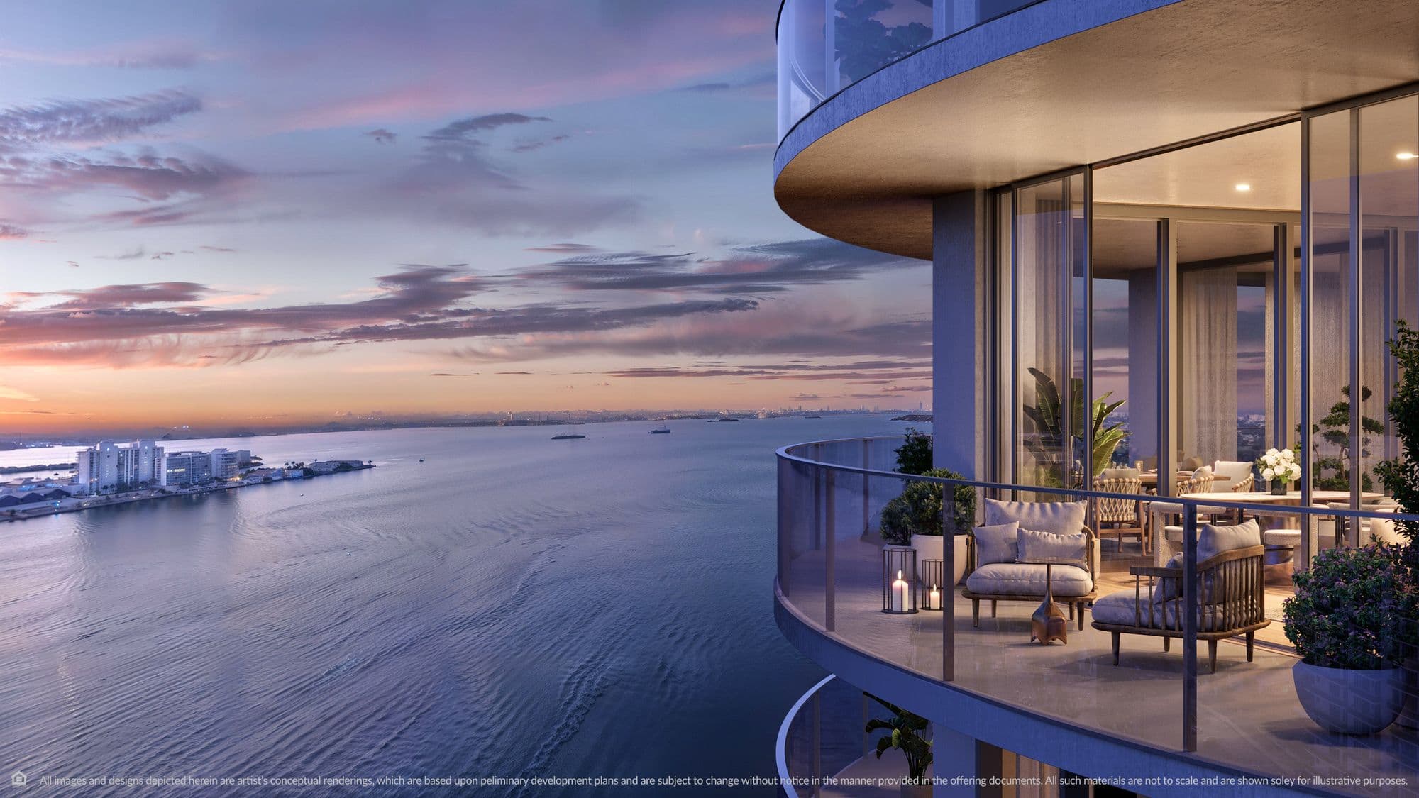 Terraza al atardecer