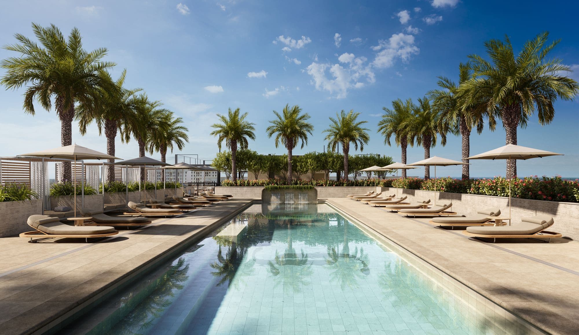 Piscina en la azotea