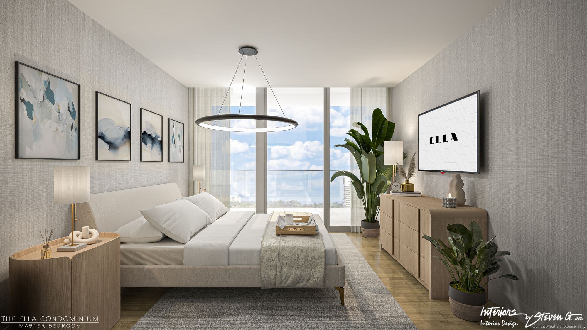 Dormitorio de un penthouse
