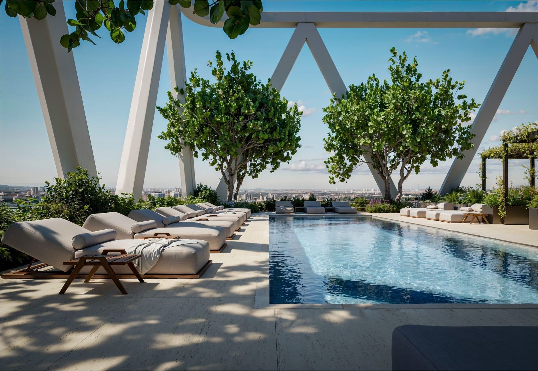 Piscina del piso 34