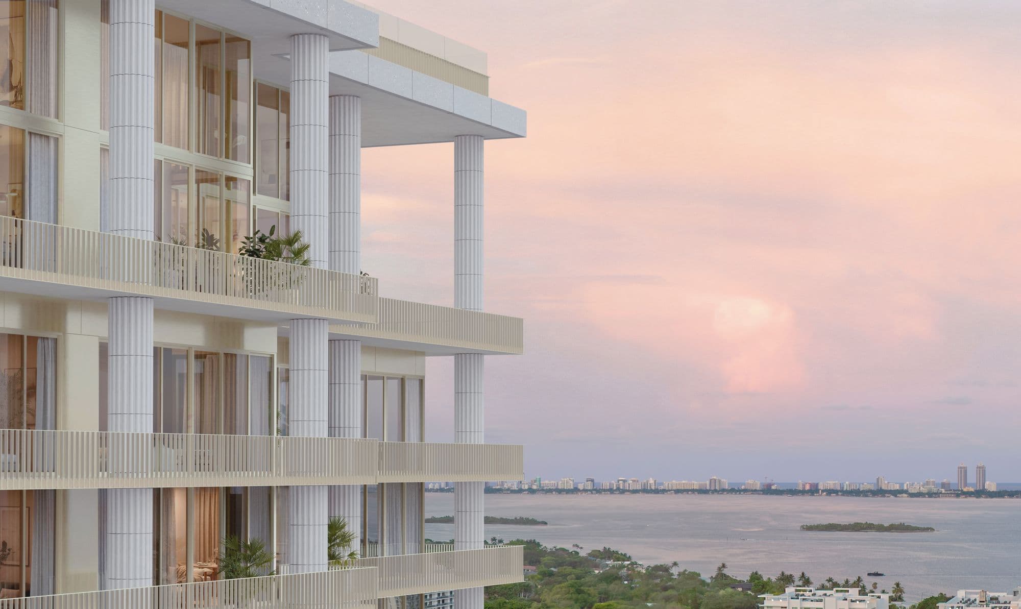 Miami Design Residences by Fouquet's con vista a la bahía