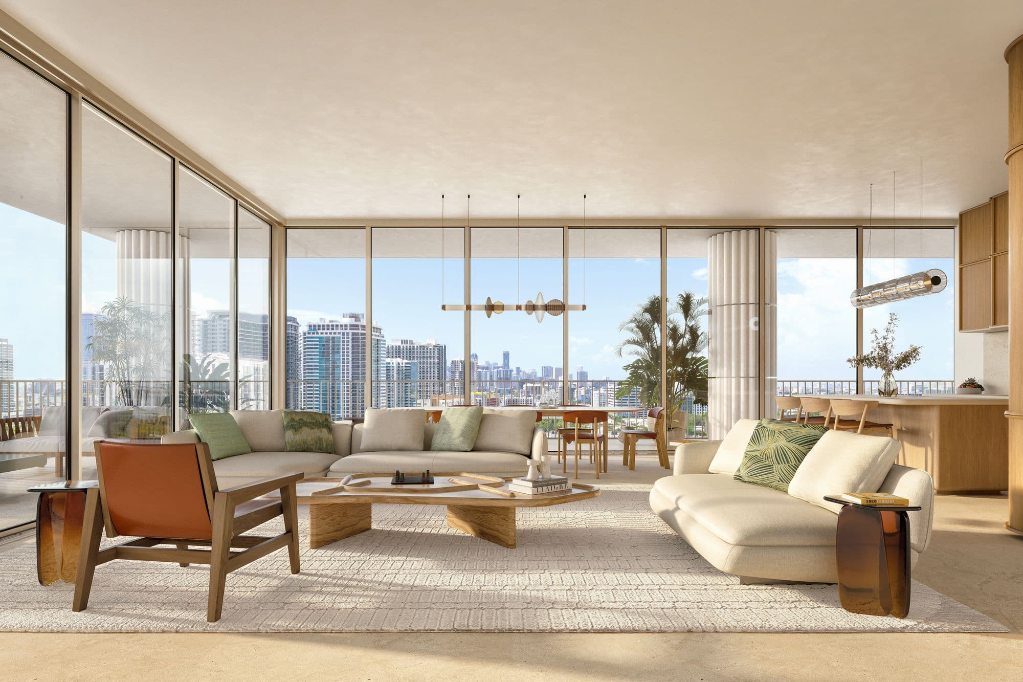 Sala con vista a la ciudad