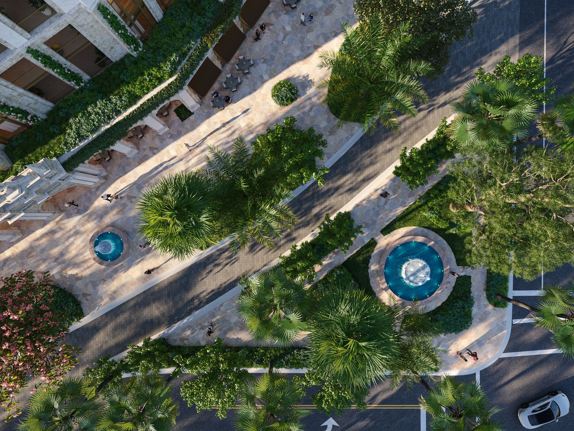 Vista aérea del parque