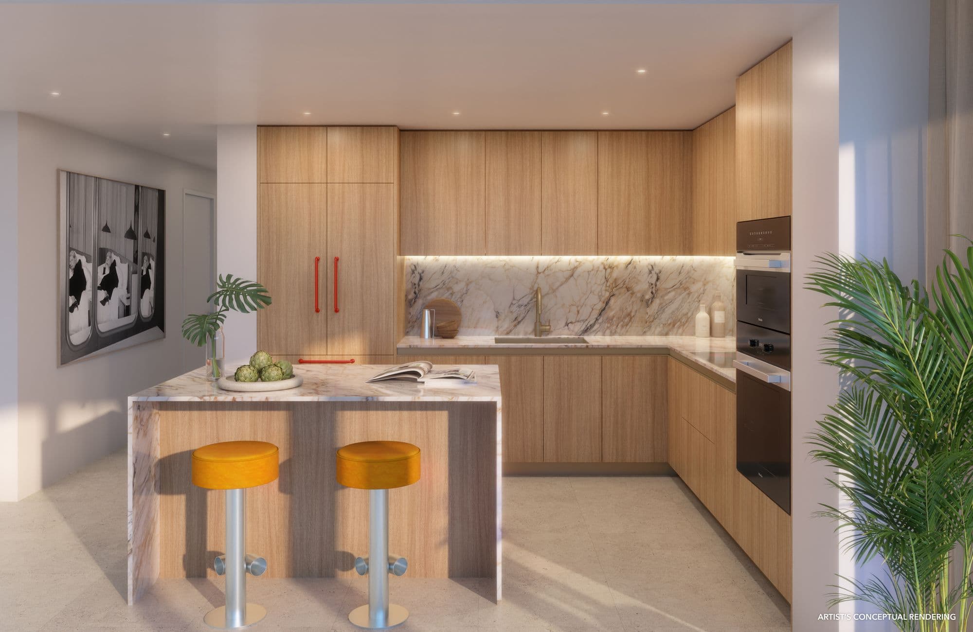 Cocina con gabinetes Italkraft