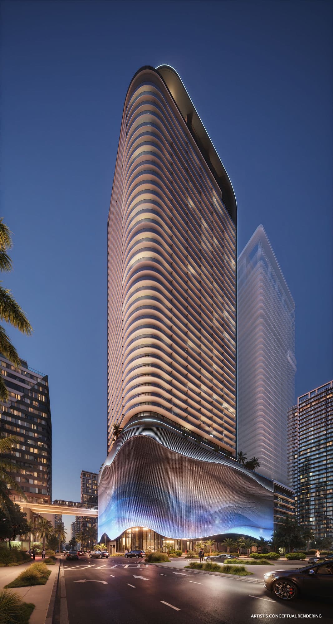 La torre de noche