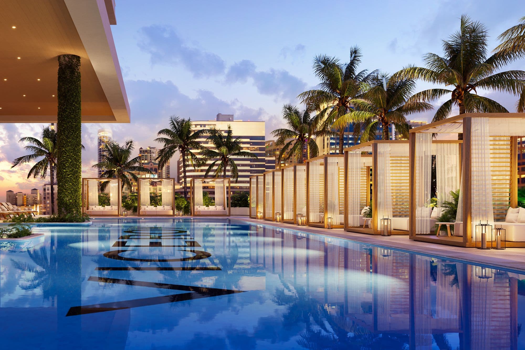 Piscina estilo resort